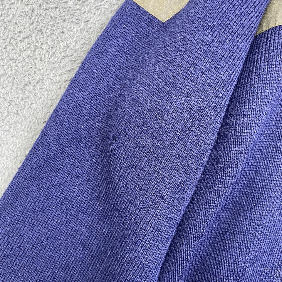 Suéter Filson Henley Guide Masculino XXL Azul Marinho 100% Lã 100% Berço Cape Hunter 710 Antigo - Imagem 4 de 4