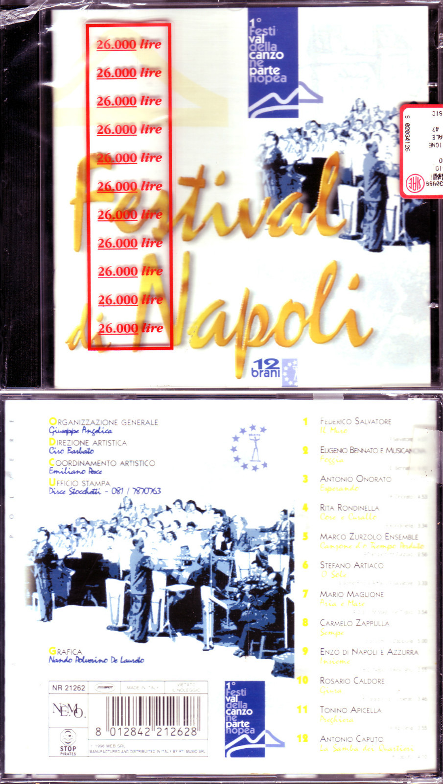 1° FESTIVAL DELLA CANZONE NAPOLETANA  FESTIVAL DI NAPOLI