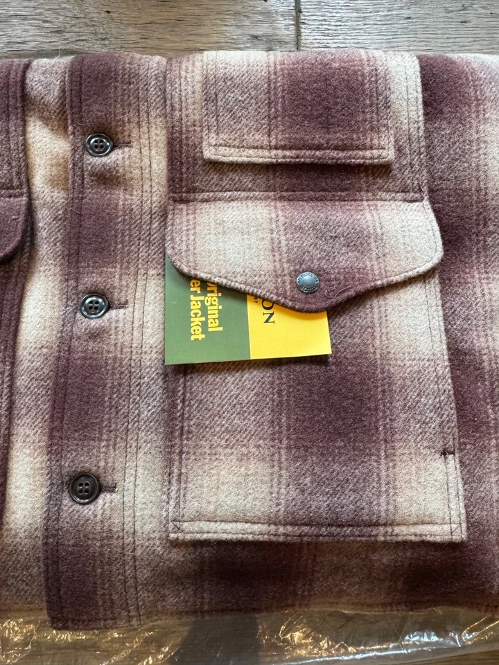 Filson Mackinaw Wool Cruiser | Large | Brown Tan Ombre | Made in USA | NWT $550 - Image 2 of 4