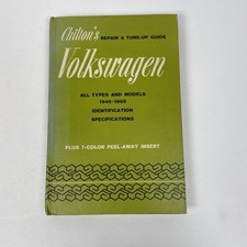 Chilton Volkswagen Repair Tune-up Guide 1949-1968 Vw Beetle Bus Manual