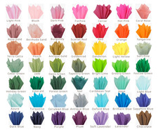 Gift Grade Tissue Paper Sheets - 15" x 20" Choose Color Pack Amount per Color