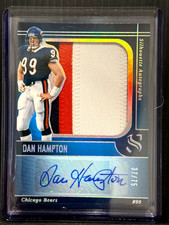 Dan Hampton 2025 Panini Silhouette Autographs 3CLR Patch Auto Chicago Bears /75