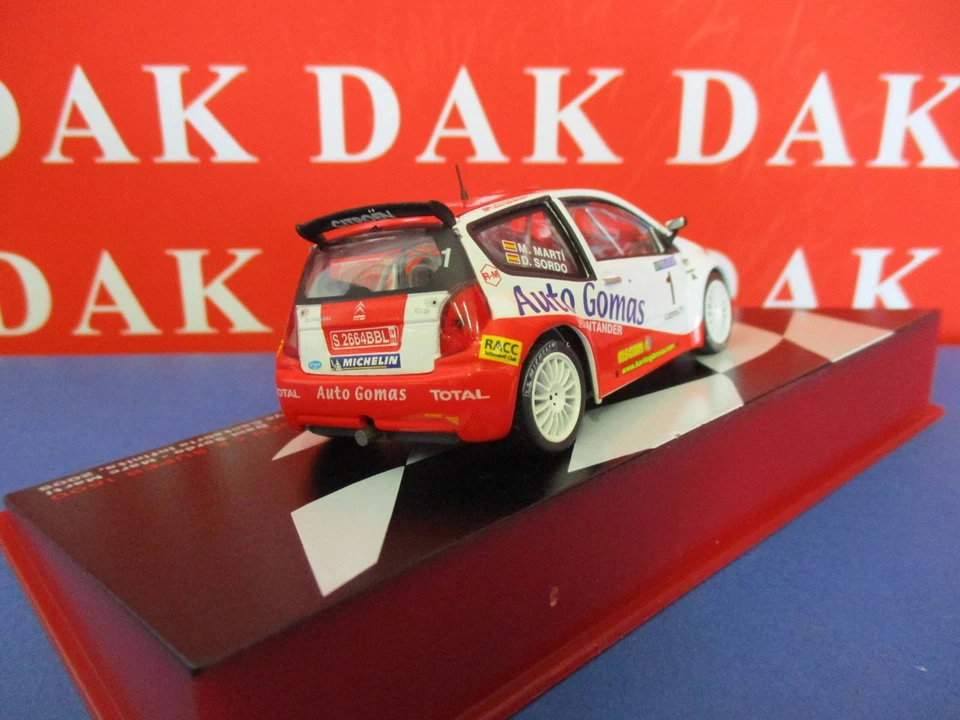 Die cast 1/43 Modellino Auto Citroen C2 S1600 Rally Cantabria 2005 D. Sordo - Immagine 3 di 4