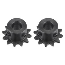 #25 Chain Roller Sprocket 8mm Bore 1/4" Pitch 12 Tooth Type B Sprocket 2Pack