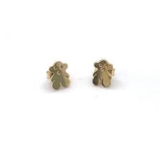 Gold Bear Stud Earrings
