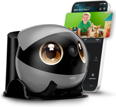 Air 2 plus Familybot 3K Home Camera Robot: Indoor Camera, Movable Robot Companio