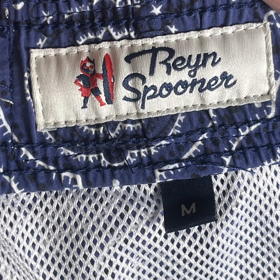 Reyn Spooner Men's 6" Swim Trunks, Kaimana Bandana-Twilight Blue Size Medium - Image 4 of 4