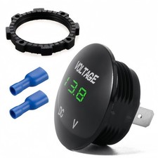 12v24v Universal Car Digital Voltmeter Embedded Led Dc Voltage Monitor Gauge