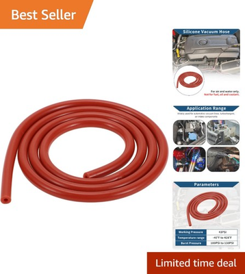 #ad 3.3FT Silicone Vacuum Line 1 8quot; ID High Pressure amp; Heat Resistant $5.99