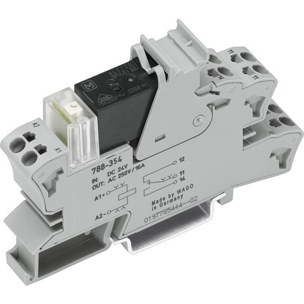 Commutation stable 24V DC via le module relais WAGO 788-354 compact