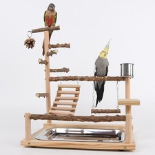 Bird Playground Parrot Perch Playstand Playpen Perches PlayGym Stand for Parrot  