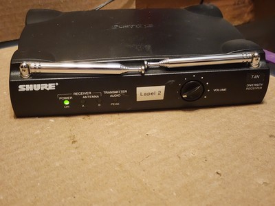 Shure T4N Wireless Diversity Receiver T4N-V Power Tested w/AC Adapter