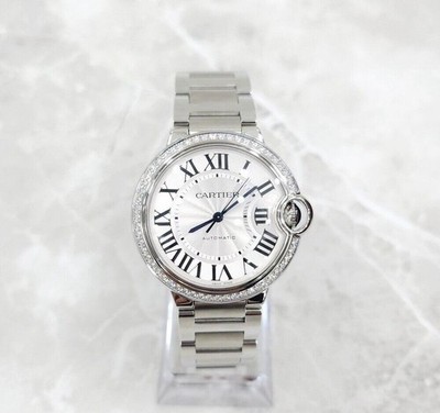 Cartier Ballon Bleu de Steel Watch 33MM W4BB0017 149405278