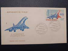 enveloppe premier jour république du Tchad 1977 Concorde first day cover