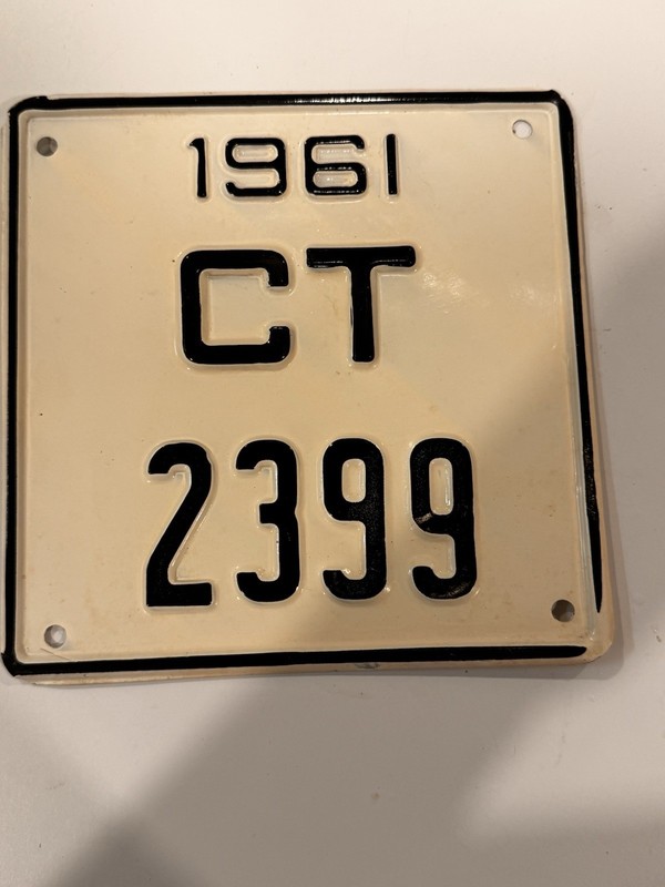 1961 Virginia Crab Pot License Plate