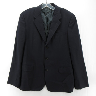 Prada Sport Coat Men 42 Blue Navy Milano Blazer Wool Quiet Luxury Jacket Italy *