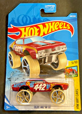 Hot Wheels Olds 442 W-30 #240 HW '18 Art Cars 5/10 Dark Red VHTF!