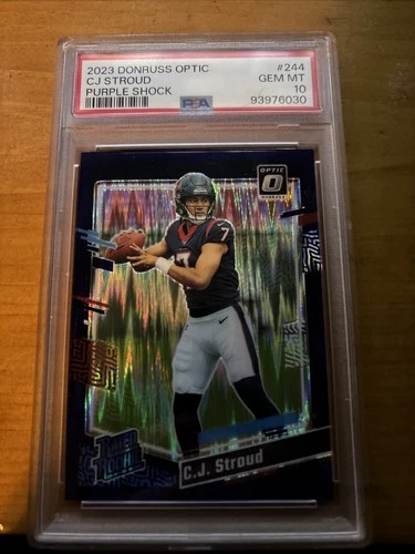 2023 Panini Donruss Optic - C.J. Stroud #244 Purple Shock Prizm (RC)