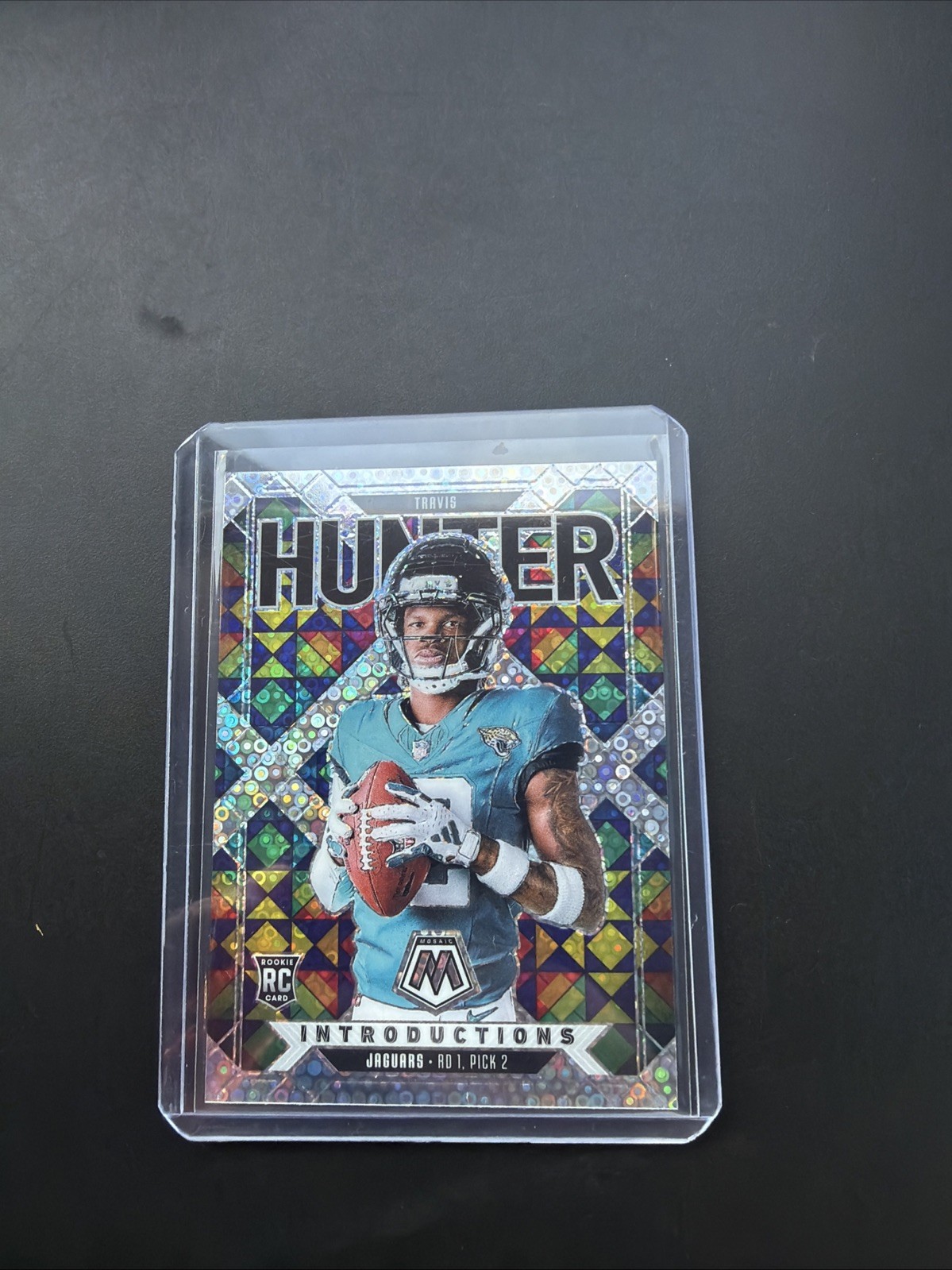 2025 Panini Mosaic - Introductions Travis Hunter #7 No Huddle Silver Prizm (RC)