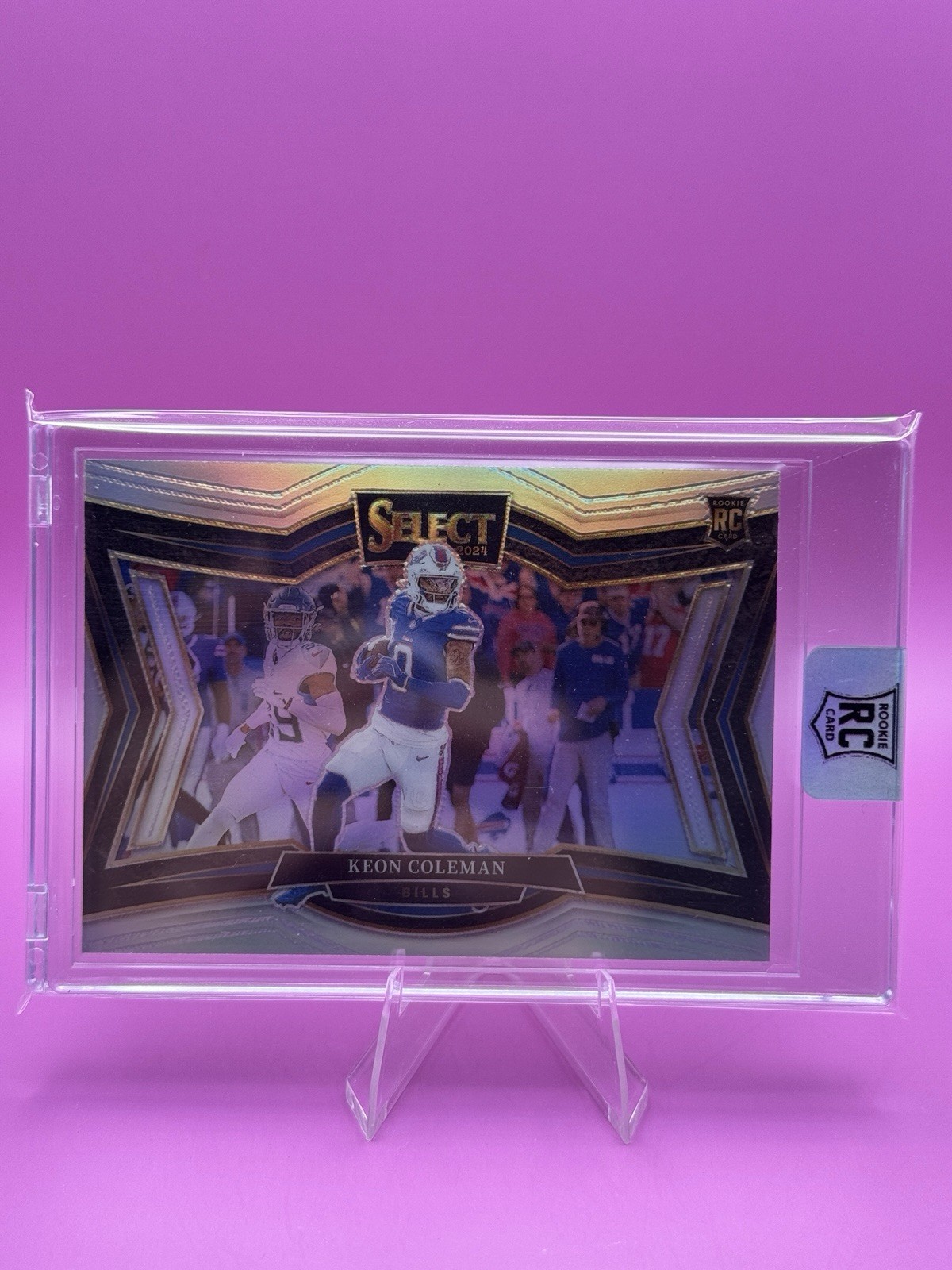2024 Panini Select - Field Level Keon Coleman #458 Silver Prizm (RC)