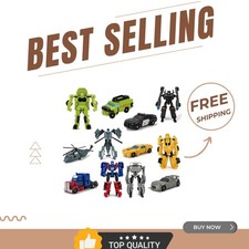 Colorful and Durable Mini Car Robots – Perfect Action Figures for Kids 5-12