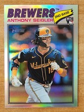 2026 Topps Heritage Anthony Seigler- Rookie Card- Chrome Refractor. rookie card picture