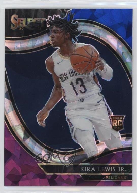 2020 Select Courtside Blue White Purple Cracked Ice Prizm Kira Lewis Jr #288 0c2
