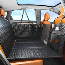 Dog Car Seat Cover for Back Seat, Hard Bottom Back Seat Extender, Back Seat Pet
