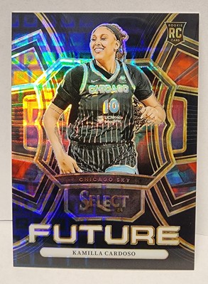 2024 Panini Select Kamilla Cardoso #1 RC Future Black Pandora Prizm 7/8 Sky
