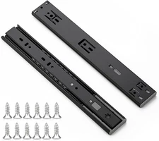 12" Soft Close Drawer Slides – 2 Pack Side Mount Full Extension Ball Bearing