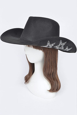 Hotfix Studded Star Iconic Sueded Cowboy Hat | eBay display picture 3