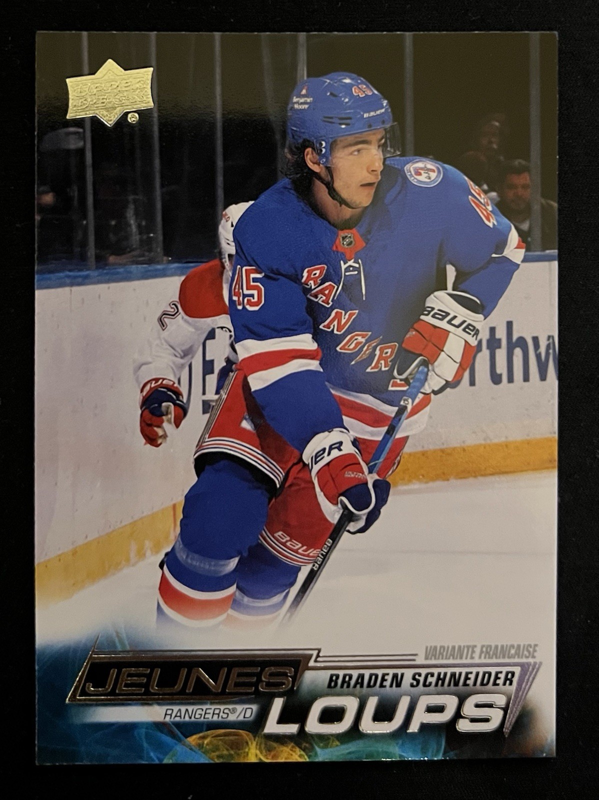 2022-23 Upper Deck Series 1 Young Guns French Braden Schneider #214 Rookie RC