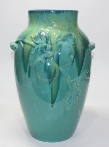 RARE HUGE 18" EXPERIMENTAL GLAZE? WELLER APPLE TREE VASE
