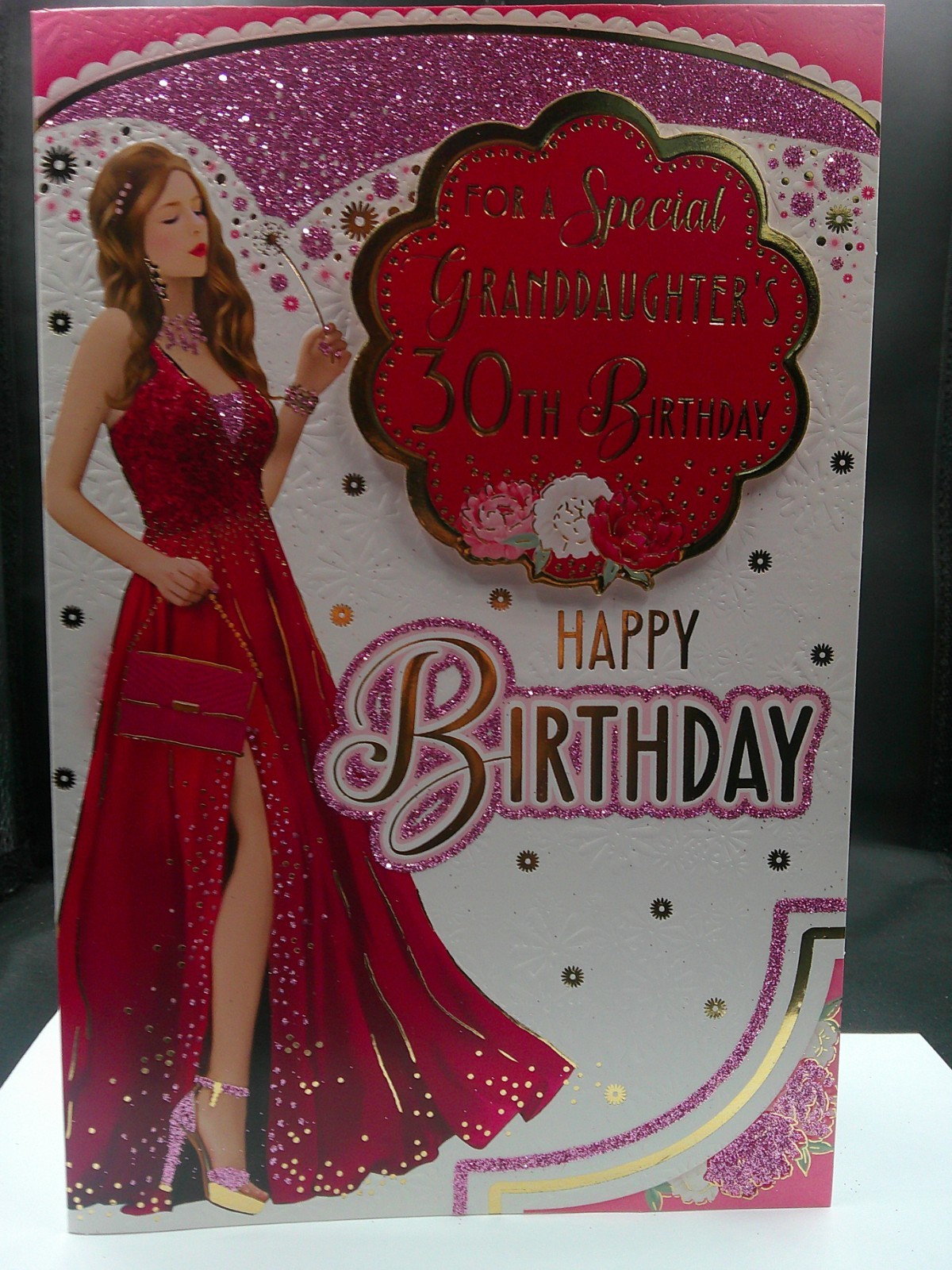 30TH GRANDDAUGHTER  BIRTHDAY CARD 9""X6"" AGE 30
