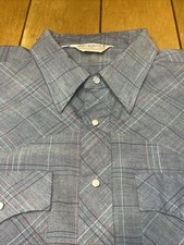 Vintage Sundance Career Club Mens XL LS Western Shirt Plaid Pearl Snap USA MADE
