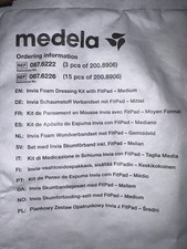 1 Medela Invia Foam Dressing Kit w/ FitPad -Medium - 200.8906 Factory Sealed