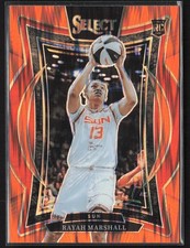 2025 Panini Select WNBA #26 Rayah Marshall Orange Flash Prizms