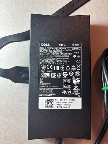 Original Dell 130W Netzteil 19.5V 6.7A LA130PM121 0VJCH5 7.4mm Ladegerät Laptop