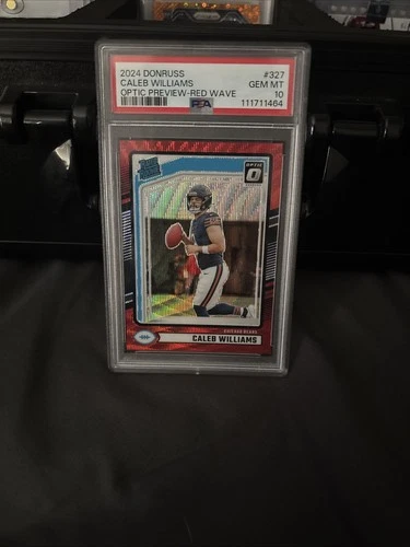 2024 Panini Donruss - Rated Rookie Caleb Williams #327 Optic Preview Red PSA 10