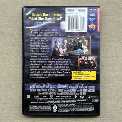 Disney: Hocus Pocus (DVD 1993) 90s Halloween Comedy Bette Midler
