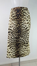 CLASS ROBERTO CAVALLI DAMEN ROCK GR 48 / W35 SKIRT WOMAN VINTAGE LEOPARD