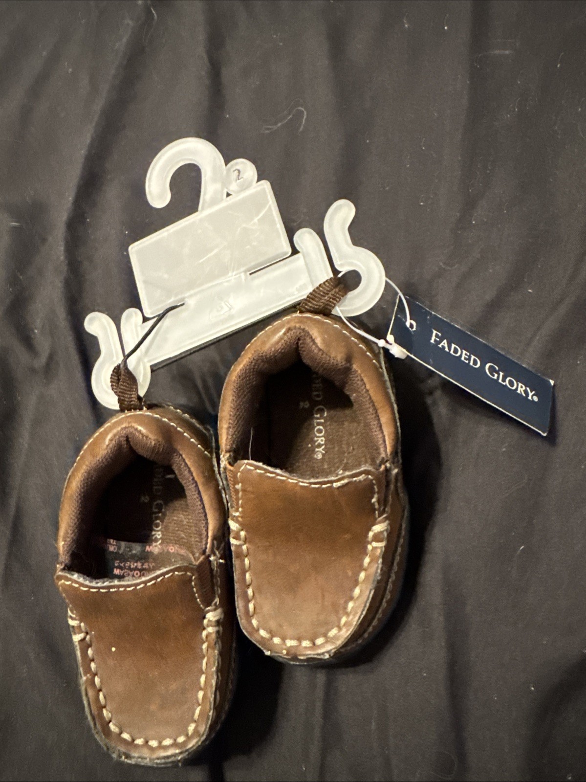 Brown Faux Leather Slip On