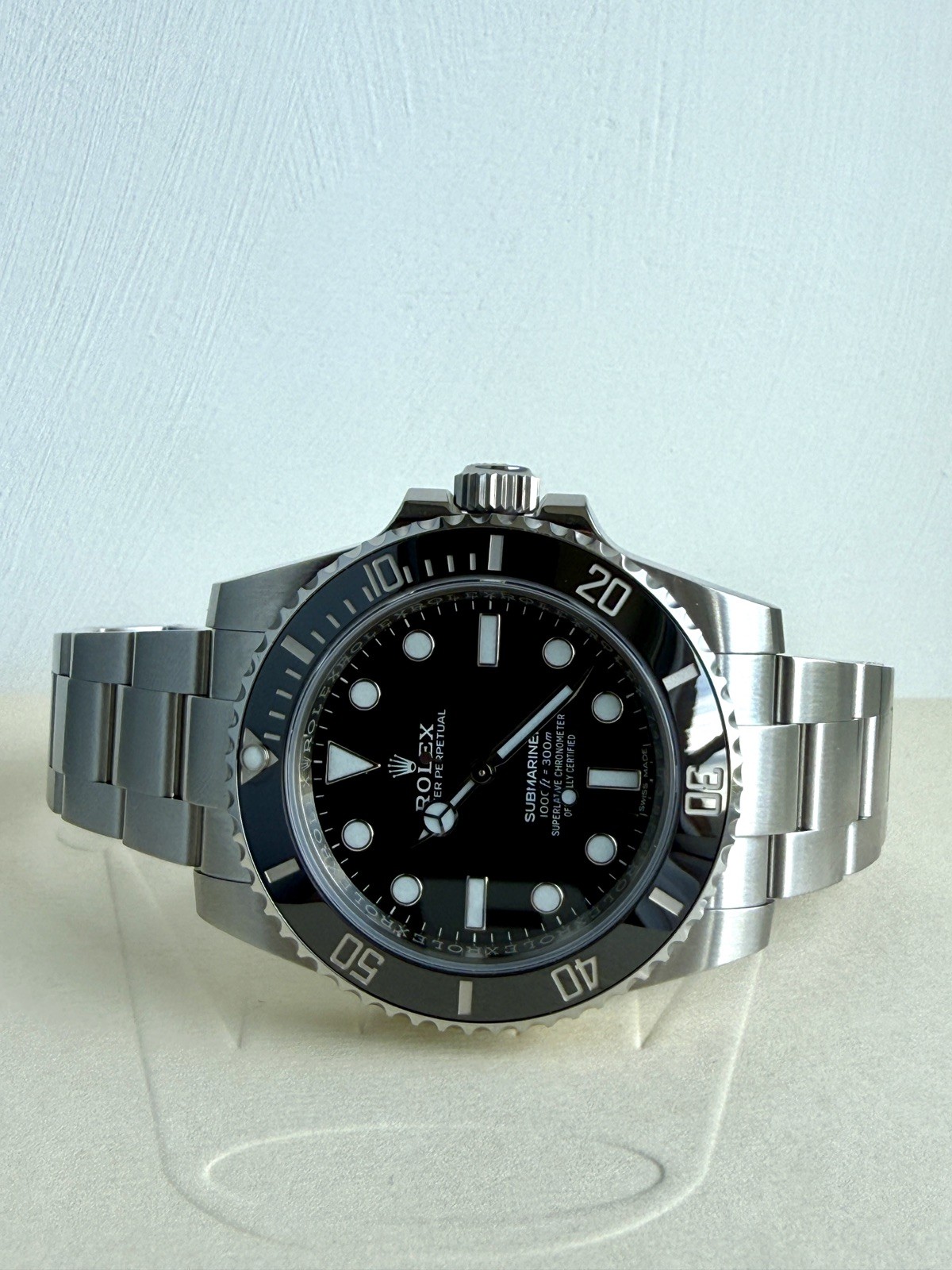 Rolex Submariner  No date Men's Black Watch - 114060 2018 Box and Papers 