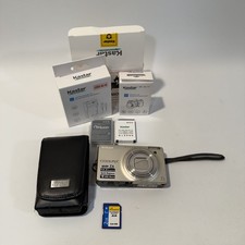 Nikon Coolpix S6000 Digital Camera 14MP Compact Bundle Batteries Charger SD Card