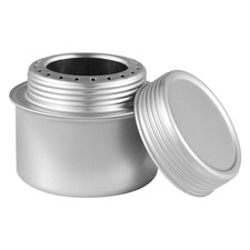 Portable Mini Aluminum Alloy Alcohol Stove With Lid Outdoor Camping Hiking Ba CT