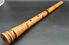 Japanese antique Vintage Shakuhachi Flute Instrument length 70.0cm Wooden Japan