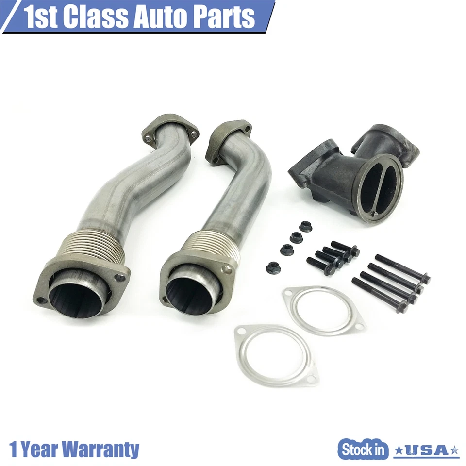 Exhaust Upper Pipe Gaskets Kits For 1999-03 Ford F250 F350 F450 F550 Super Duty Foto 3 de 4