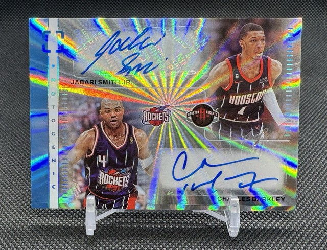 2022-23 Panini Photogenic Charles Barkley Jabari Smith Jr Platinum Dual Auto 1/1