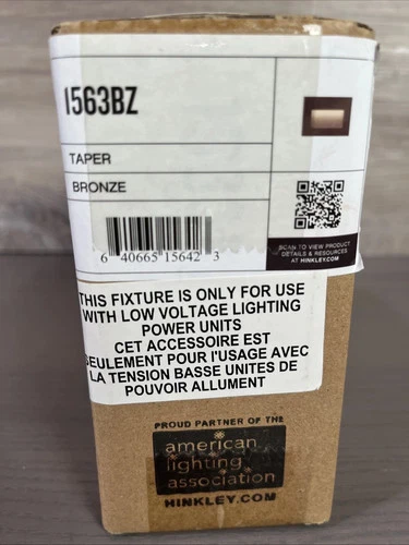Hinkley Lighting 1563 Bronze Taper 5"W Led Step Light New - Picture 6 of 9