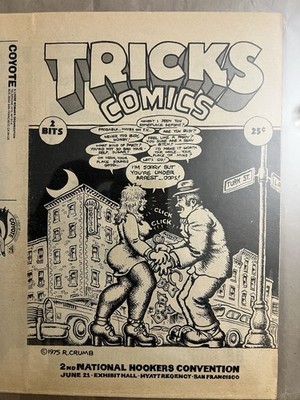 R Crumb Tricks Comics  cover Gary Hallgren Coyote Growls 1975 ULTRA RARE!!